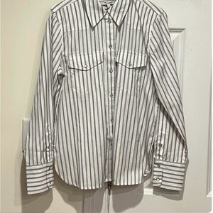 Madewell Striped Western Shirt NWOT